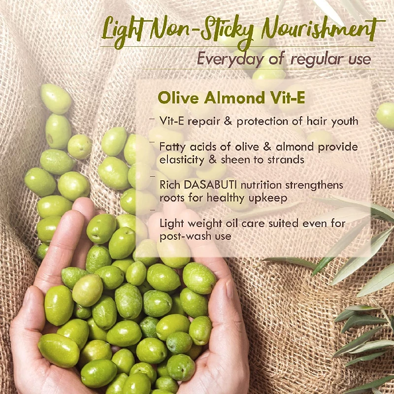 Nat Habit - Back To Natural Secrets Everyday Dual Tooth Wooden Kacchi Neem Comb & Olive Almond Dasabuti Hair Oil, 200 g-4.webp